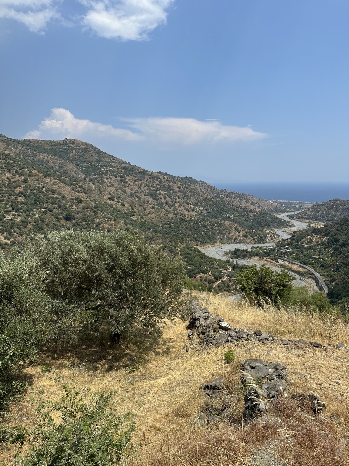 Valle verso il mare da Savoca